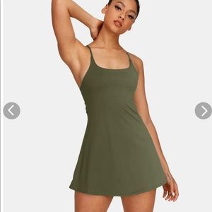 -SOLD- NWT Halara Everyday Cloudful Flare Moss Green Golf Tennis Dress Size XS